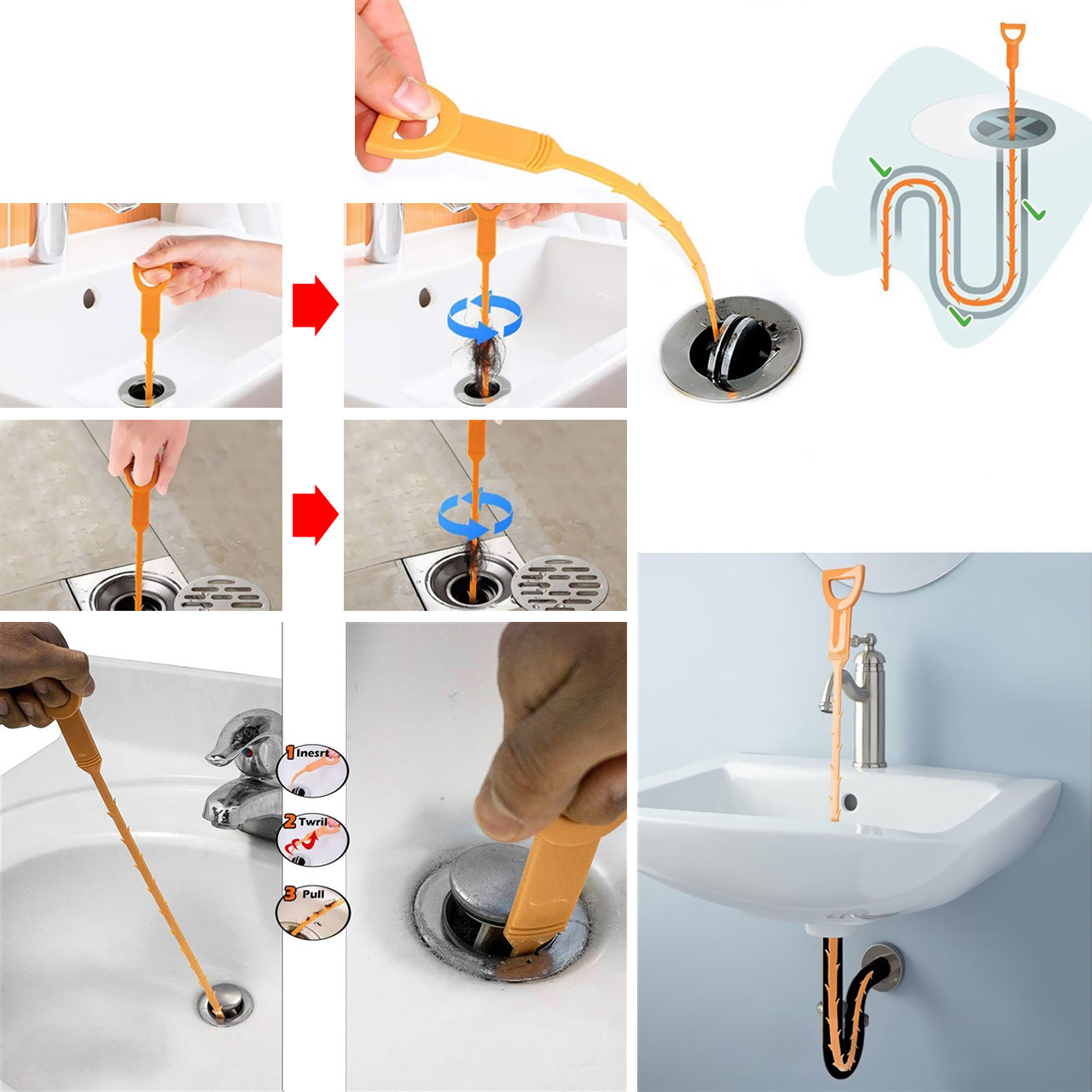 لوله بازکن سینک روب کد S600 لوله بازکن سینک روب کد S600