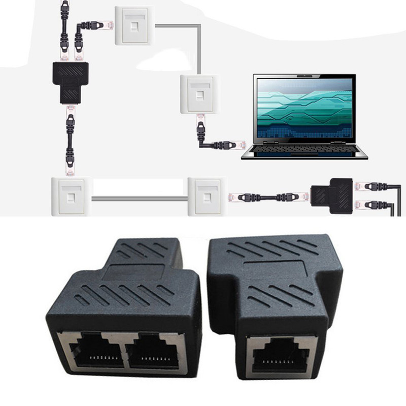 مبدل 1 به 2 RJ45 مدل RZ-12 1
