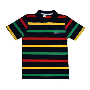 پولوشرت پسرانه طرح KIDS کد 699