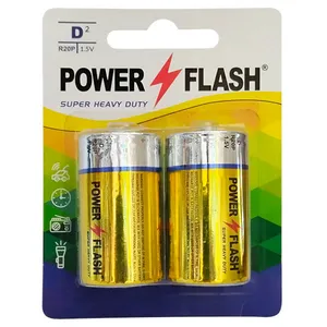 باتری D پاور فلش مدل Heavy Duty-D بسته 2 عددی
