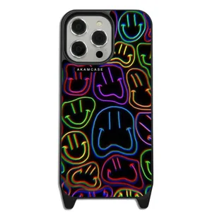 AKAM AMCWLA15PROMAX-HAPPY FACE7 Cover For Apple iPhone 15 Pro Max