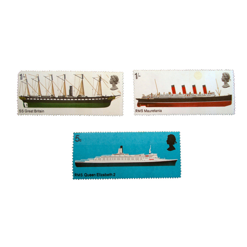 تمبر یادگاری طرح کشتی کد sp-406 مجموعه 3 عددی