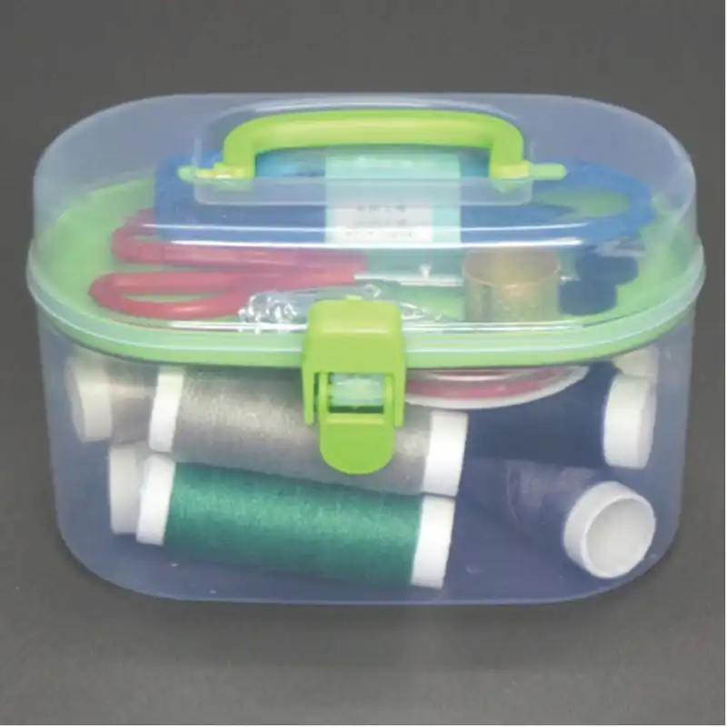 جعبه نخ و سوزن طرح مسافرتی مدل SMA مجموعه 42 عددی