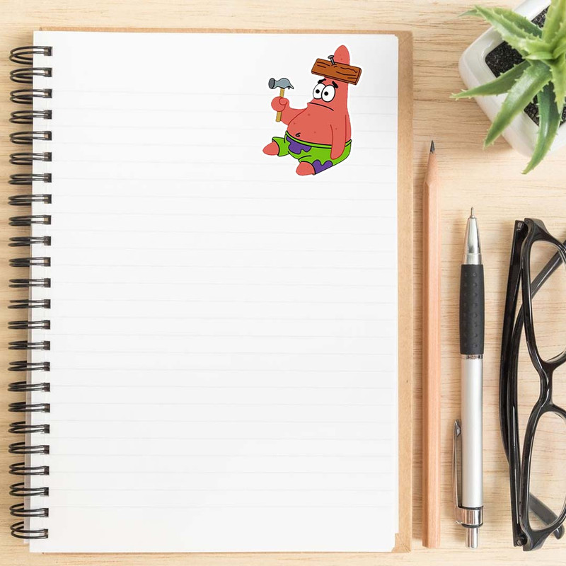 استیکر لپ تاپ کارنیکا طرح باب اسفنجی و پاتریک مدل SpongeBob and Patrick-2222271  مجموعه 2 عددی