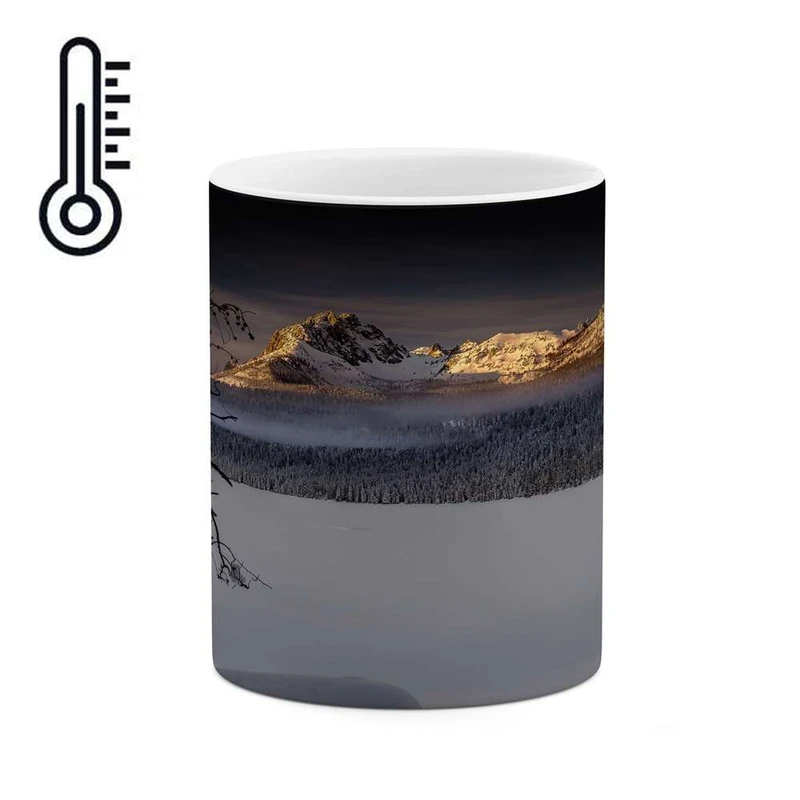 ماگ حرارتی کاکتی مدل منظره برفی کد mgh15107