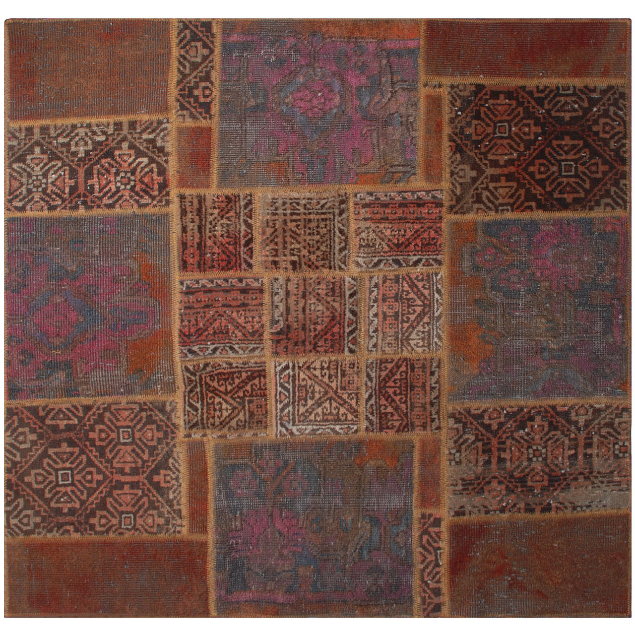 کلاژ فرش دستبافت یک و نیم متری فرش هریس کد 101754