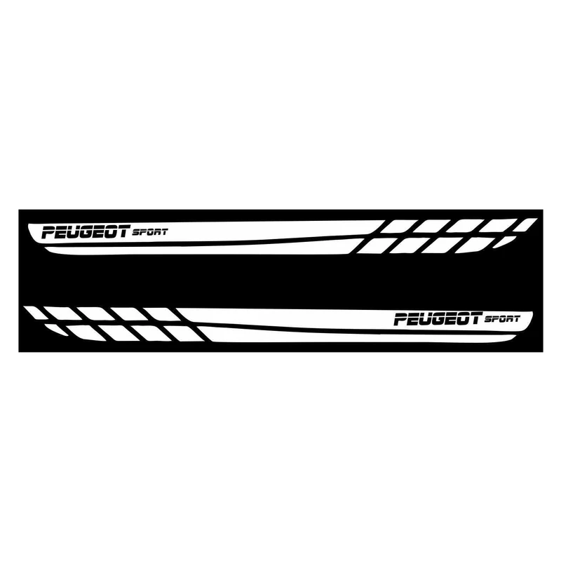 برچسب بدنه خودرو طرح PEUGEOT SPORT کد P10 بسته ۲ عددی