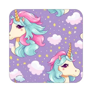 زیر لیوانی کاکتی طرح اسب تک شاخ و یونیکورن مدل mp31933