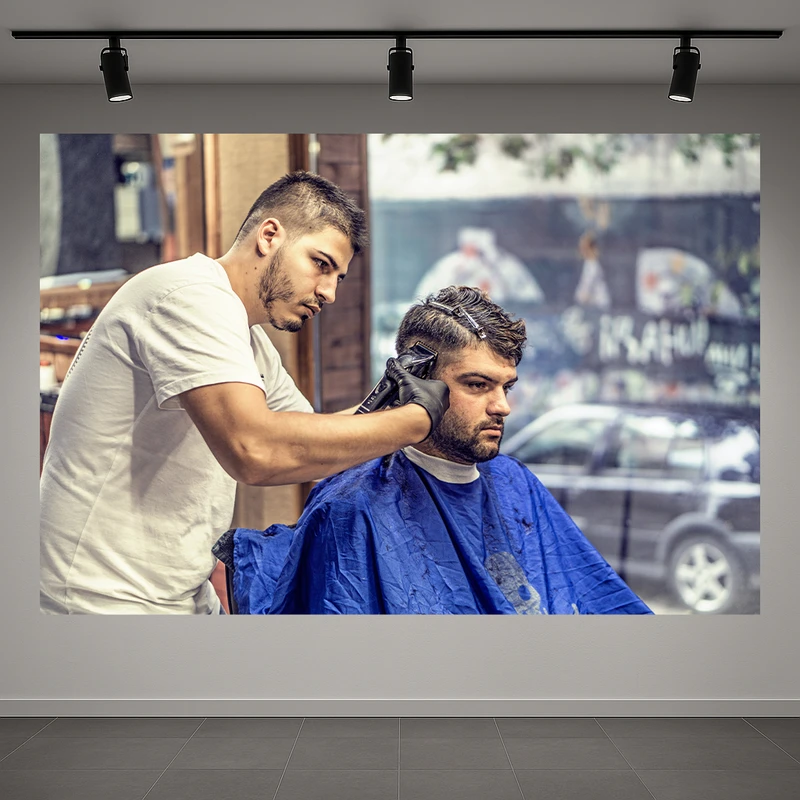 تابلو بوم طرح مخمل آرایشگاه مدل حرفه ای کد AR3059015