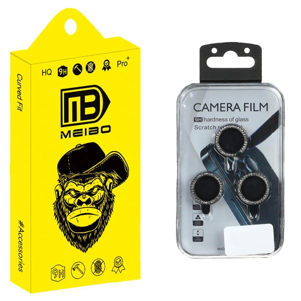 محافظ لنز دوربین نگین دار میبو مدل Gem Ring مناسب برای گوشی موبایل اپل iPhone 15 Pro / 15 Pro Max / 16 / 16 Pro / 16 Pro Max