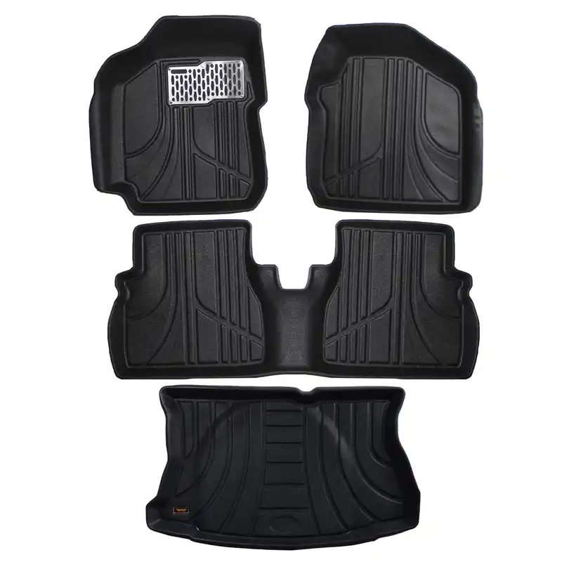 کفپوش سه بعدی خودرو مکس مدل MAX-MH مناسب برای کوییک به همراه کفپوش صندوق خودرو