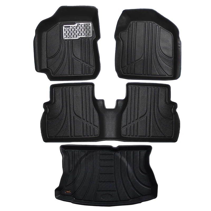 کفپوش سه بعدی خودرو مکس مدل MAX-MH مناسب برای کوییک به همراه کفپوش صندوق خودرو