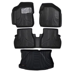 کفپوش سه بعدی خودرو مکس مدل MAX-MH مناسب برای کوییک R به همراه کفپوش صندوق خودرو