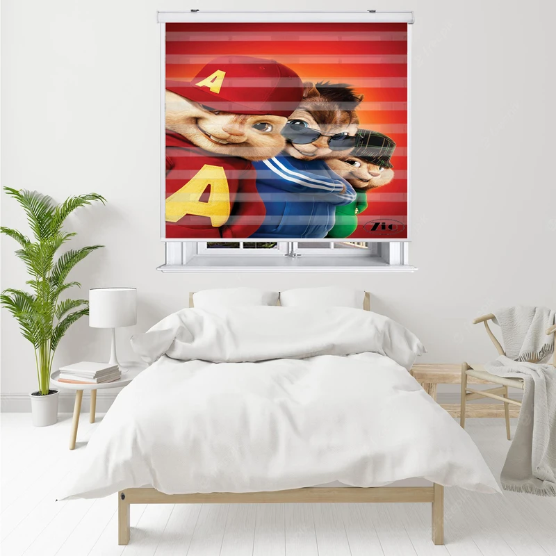 پرده زبرا زیو کد K3033 سایز 150X150 سانتی متر