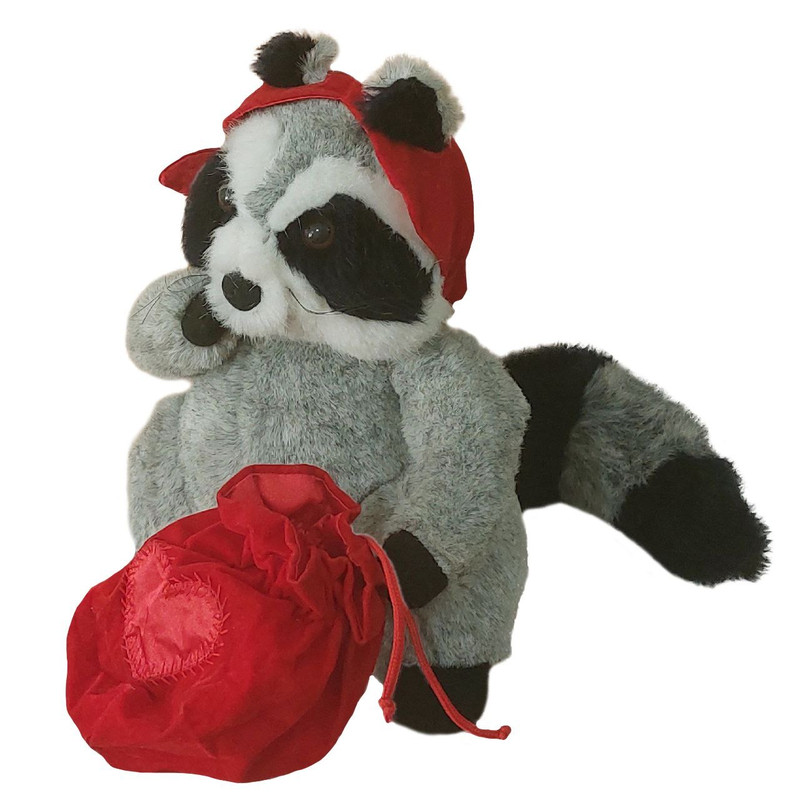 عروسک طرح راکن مدل Hallmark Love Bandit Roccoon کد SZT6/441 ارتفاع 25 سانتی متر