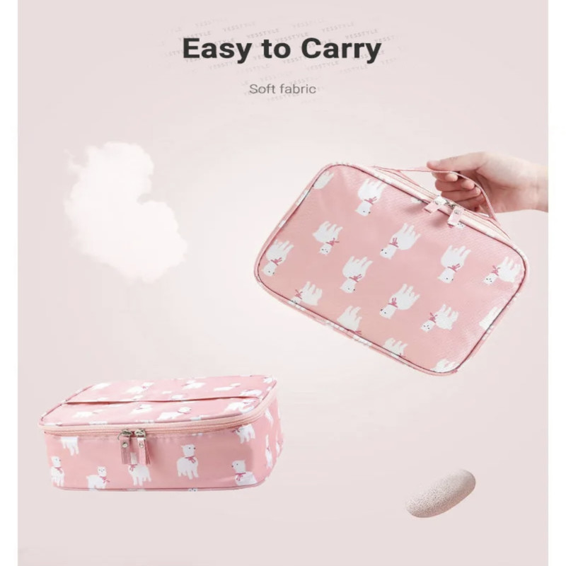 کیف لوازم آرایش زنانه مدل پارتشین دار صندوقی