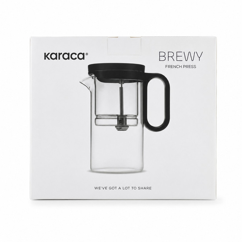 فرنچ پرس کاراجا مدل Brewy Tea Borosilikat Cam گنجایش ۵۰۰ میلی لیتر