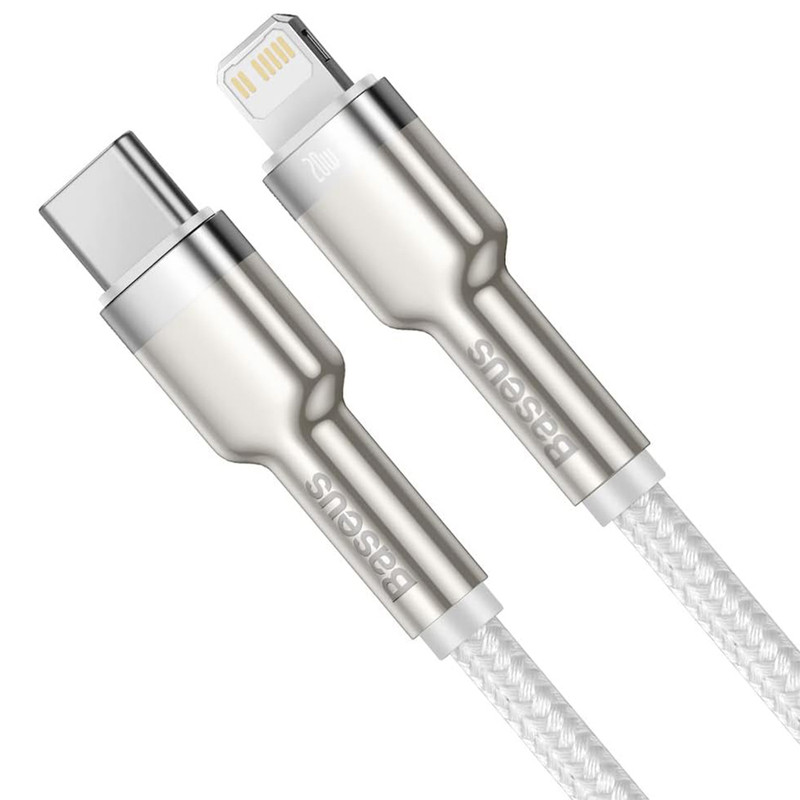 کابل تبدیل USB-C به لایتنینگ بیسوس مدل CATLJK-A02 Zinc Alloy PD20W طول 1 متر