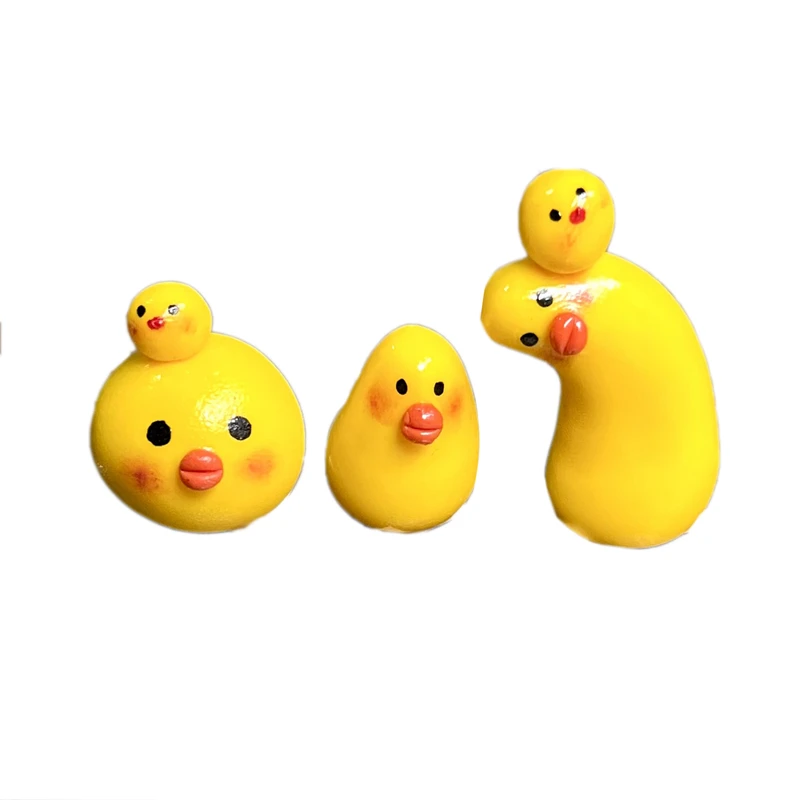 عروسک خمیری دکوری جوجه بسته 3 عددی