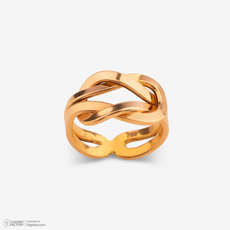 انگشتر طلا 18 عیار زنانه مایا ماهک مدل گره بینهایت MR1174 سایز 54