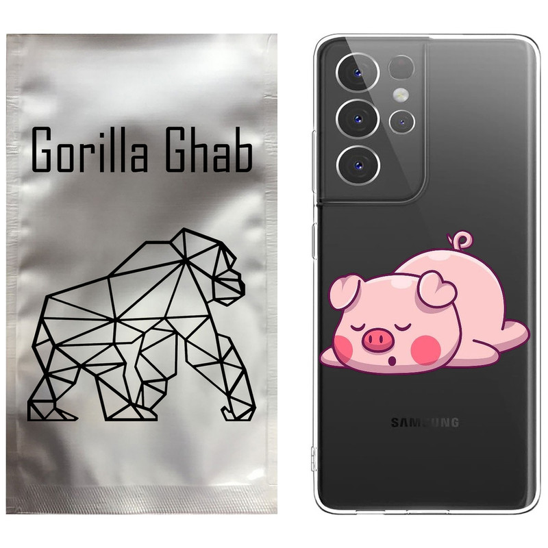 کاور گوریلا قاب مدل CLG کد 42 طرح پیگی مناسب برای گوشی موبایل سامسونگ Galaxy S21 Ultra