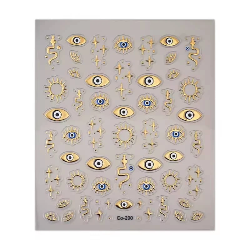 برچسب لنز ناخن مدل چشم نظر کد Co-290