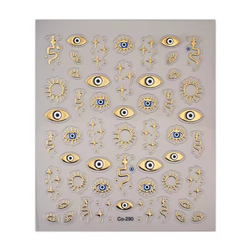 برچسب لنز ناخن مدل چشم نظر کد Co-290