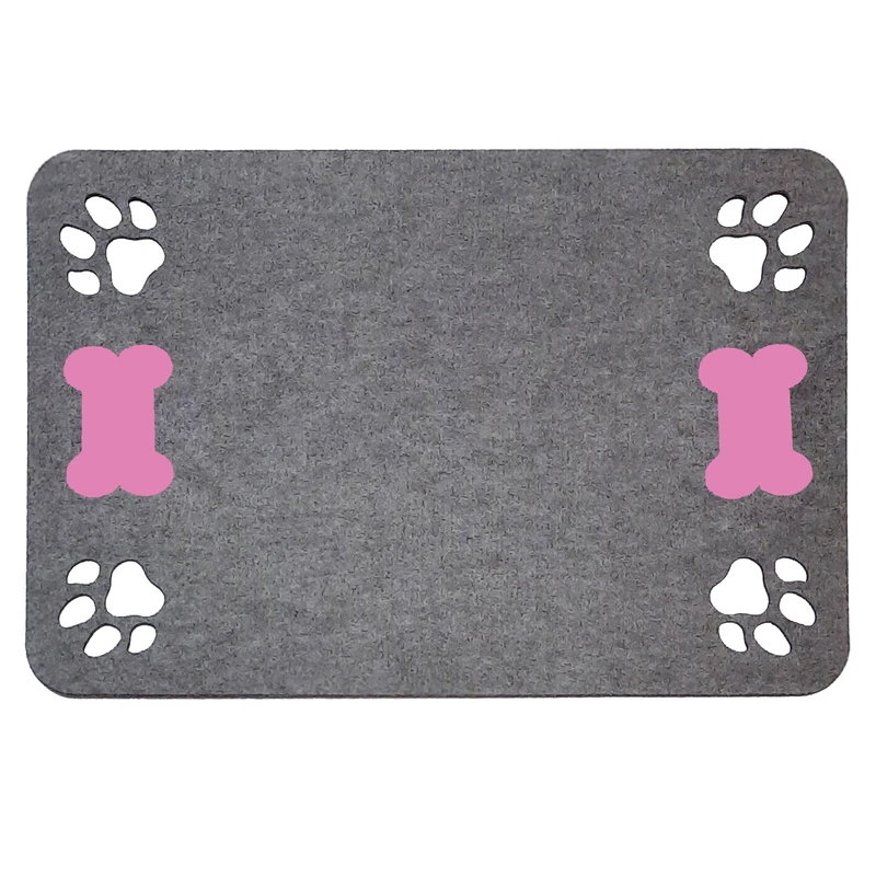 زیرانداز ظرف آب و غذای گربه و سگ مدل پنجه دار کد s05