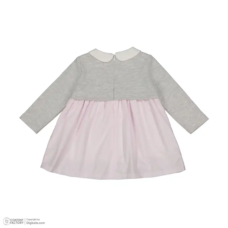 ست پیراهن و هدبند نوزادی ایندیگو مدل 23174