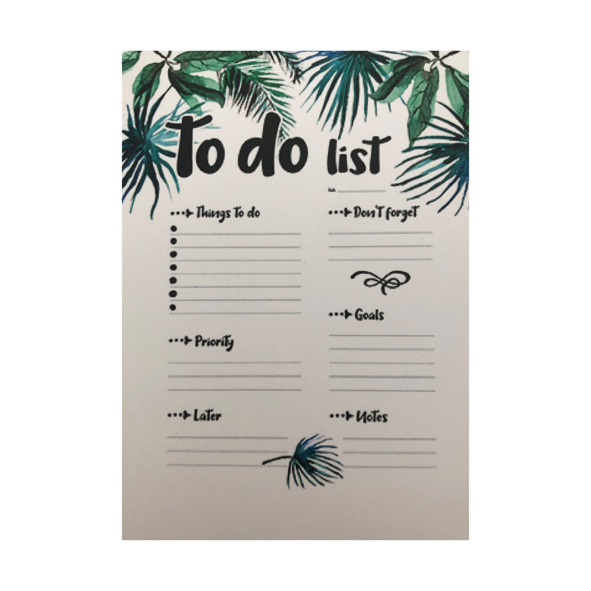 کاغذ یادداشت طرح برگ مدل پلنر روزانه to do list