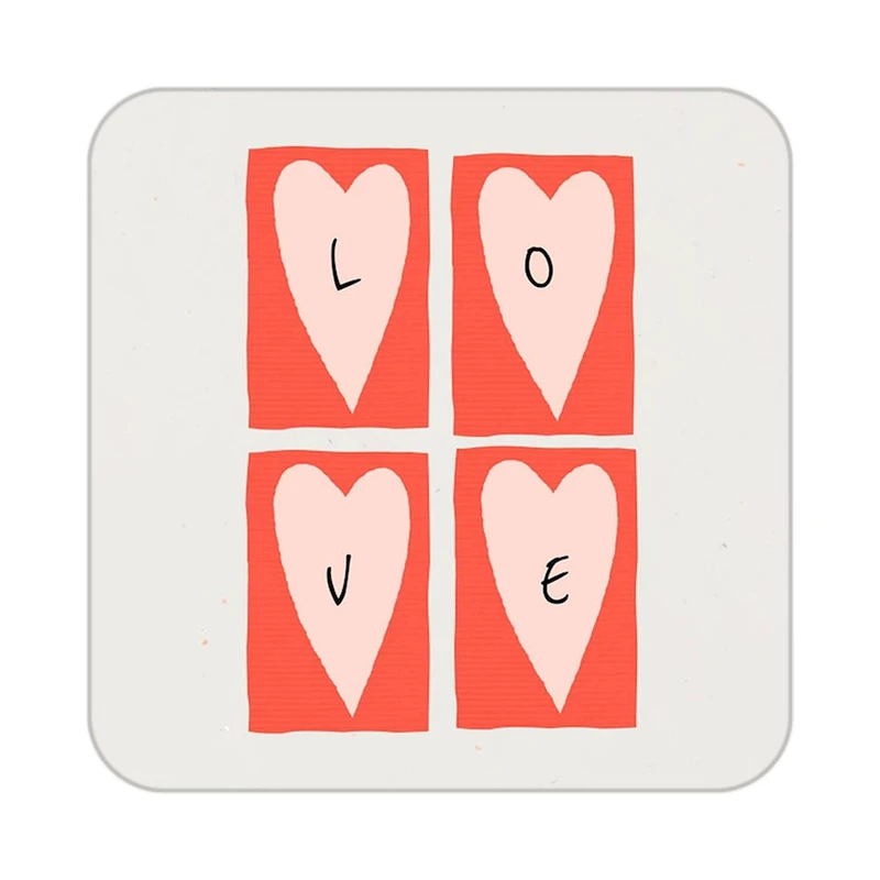 زیر لیوانی کاکتی طرح عاشقانه مدل mp39254