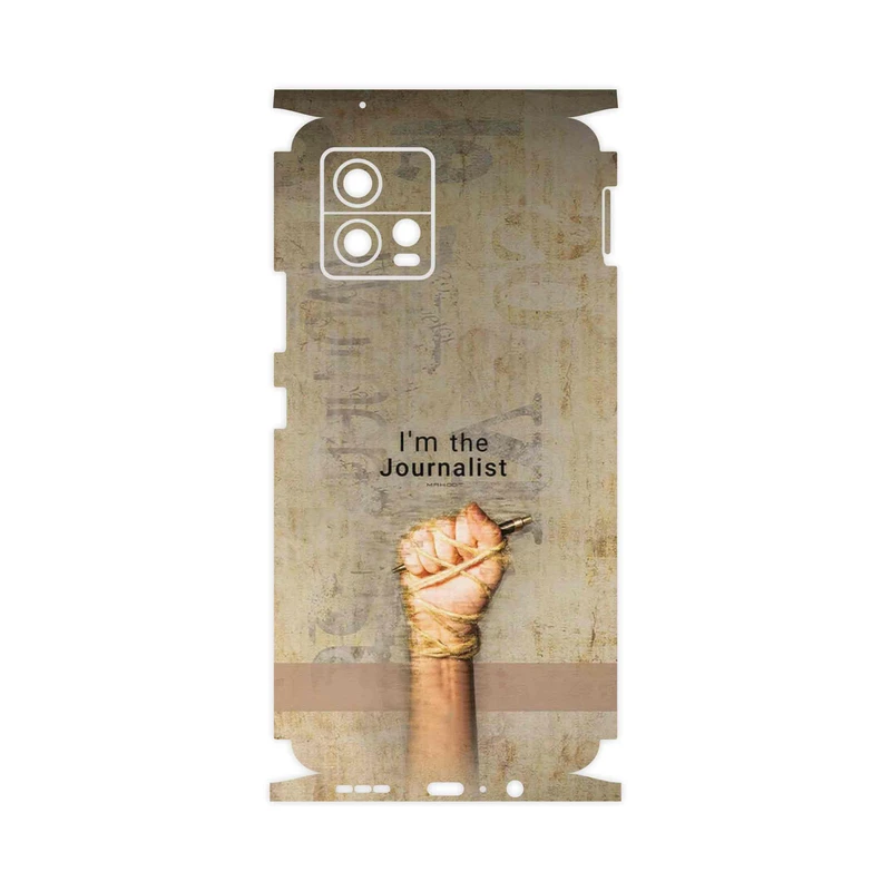برچسب پوششی ماهوت مدل Journalist-FullSkin مناسب برای گوشی موبایل موتورولا Moto G72