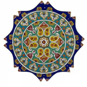 بشقاب میناکاری سفالی مدل K20