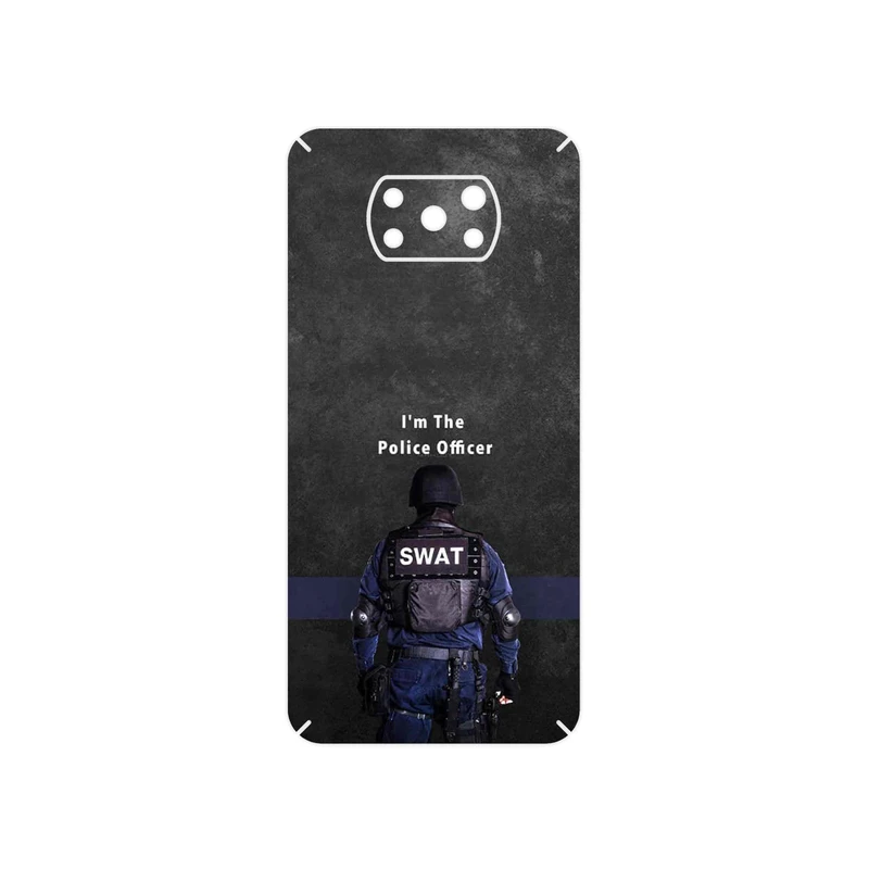 برچسب پوششی ماهوت مدل Police Officer مناسب برای گوشی موبایل شیائومی Poco X3 Pro