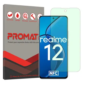 Promate Eye care model anti green screen protector suitable for Realme 12 5G Mobile phone