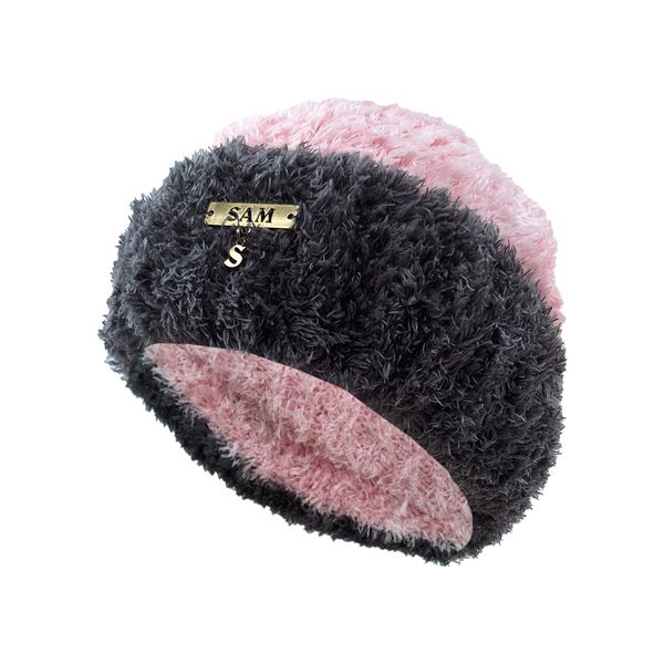 کلاه بافتنی زنانه سام کد 504 رنگ صورتی