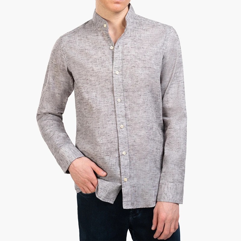 پیراهن آستین بلند یقه دیپلمات مردانه ام کی مدل 1850B