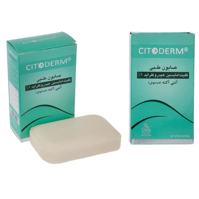 صابون شستشو سیتودرم مدل کلیندامایسین وزن 100 گرم مجموعه 2 عددی