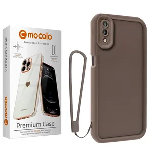 کاور موکولو مدل Silicone Puffer Strap مناسب برای گوشی موبایل سامسونگ Galaxy A02 به همراه بند آویز