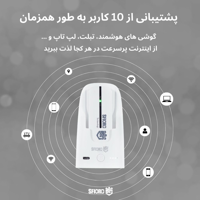 مودم 4.5G قابل حمل اسفیورد مدل PT3000