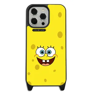 AKAM AMC-WLA14PROMAX-SPONGE BOB4 Cover For Apple iPhone 14 Pro Max