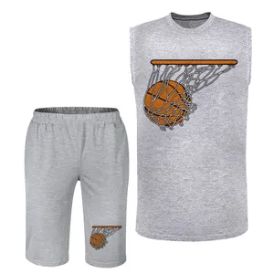 ست تاپ و شلوارک مردانه مدل بسکتبالیست کد BA59 T