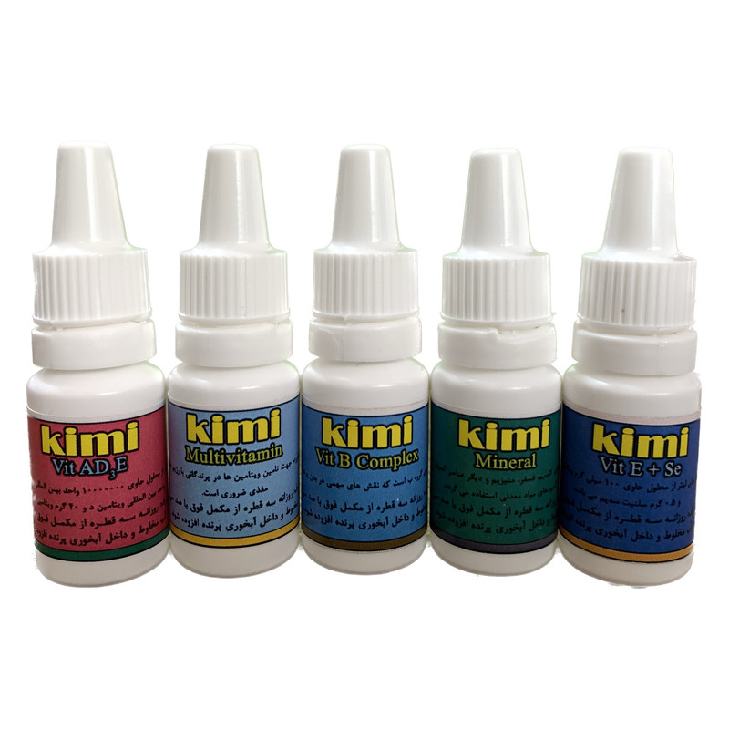 مکمل ویتامین و مینرال های ضروری پرنده مدل A+Z کدد 001 مجموعه 5 عددی