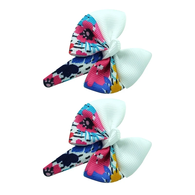 گیره مو دخترانه مدل گل کد 01090898 بسته 2 عددی