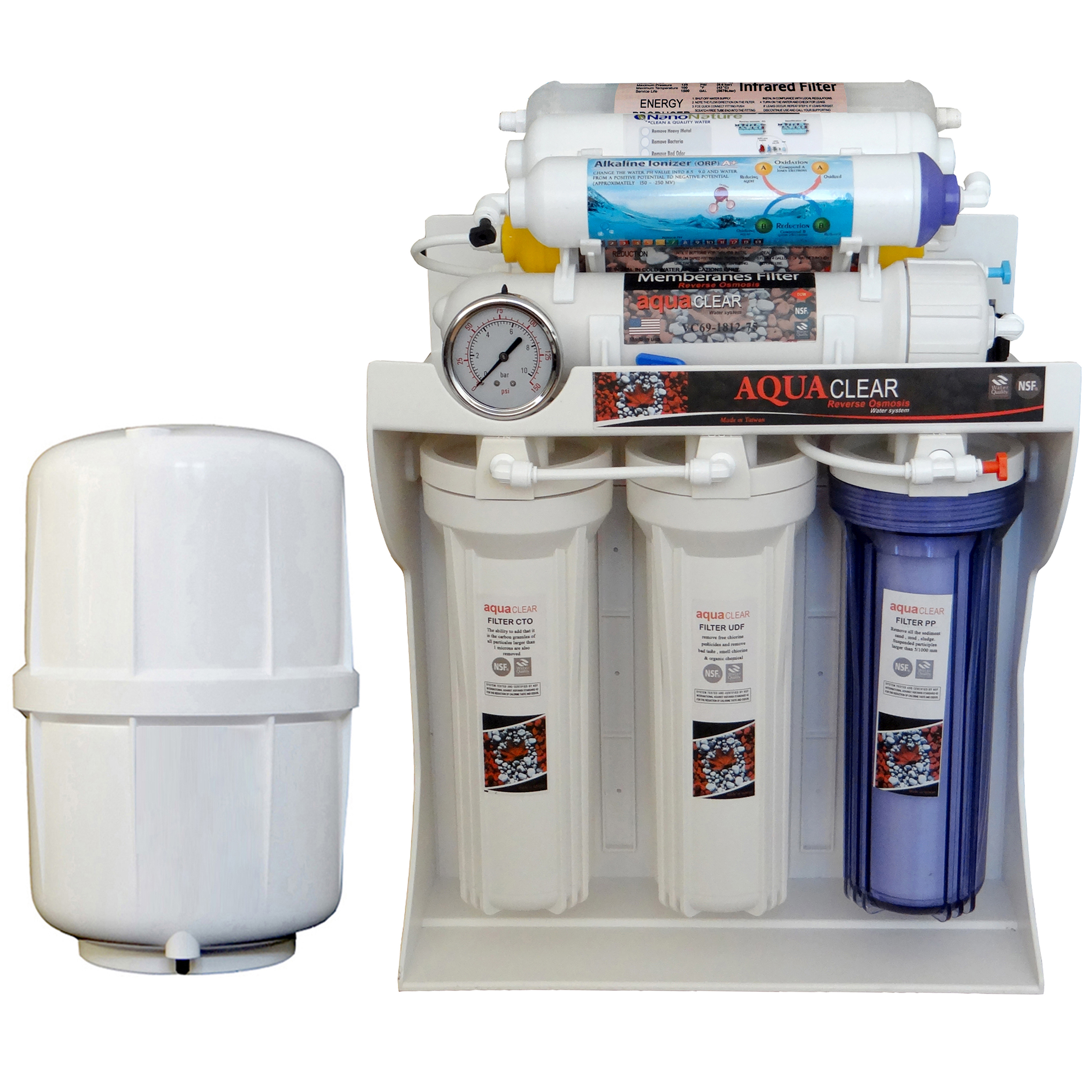 دستگاه تصفیه کننده آب آکوآ کلیر مدل AQ-CF2070 به همراه فیلتر مدل 02 مجموعه 4 عددی