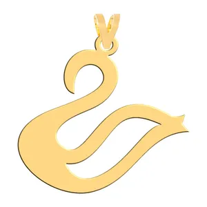 آویز گردنبند طلا 18 عیار زنانه فرشته مدل قو  WNL-000436