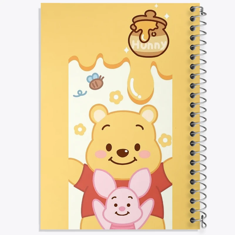 دفتر مشق 50 برگ خندالو طرح خرس پو (Winnie the Pooh) کد N1882