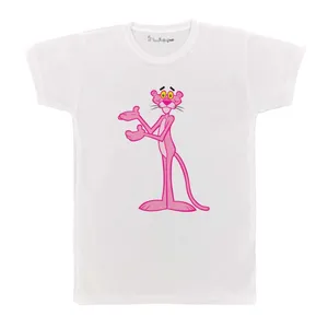 تی شرت بچگانه پرمانه طرح پلنگ صورتی کد pmt.4692