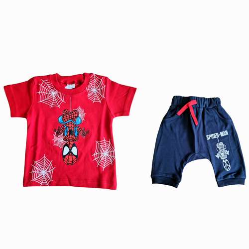 ست تی شرت و شلوارک پسرانه مدل اسپایدرمن