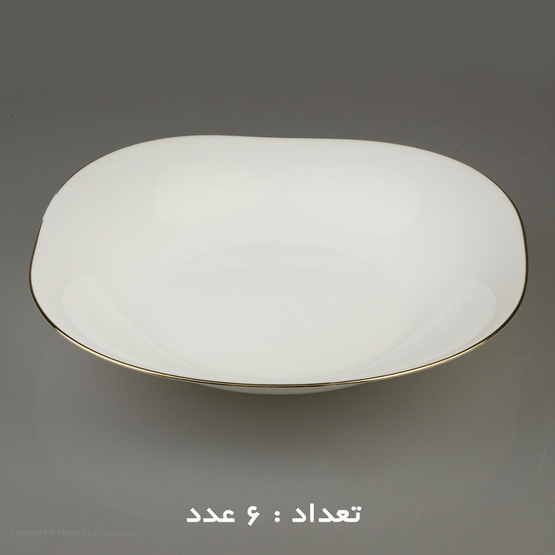 سرویس غذاخوری 26 پارچه دینو مدل مربع لب طلا